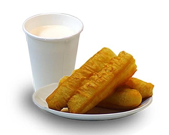 Hot Soy Milk with Chinese Donut 熱豆漿+油條